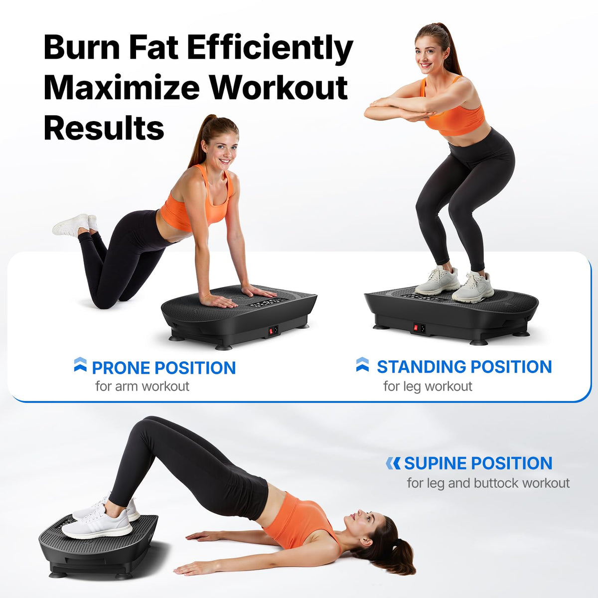 Curved Vibration Plate Exercise Machine F29021
