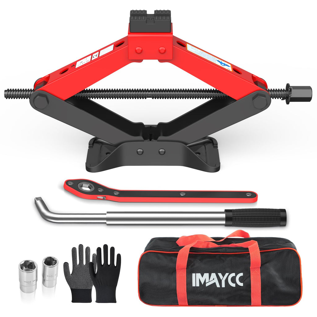 3 Ton Heavy Duty Scissor Jack Kit with Lug Wrench C714