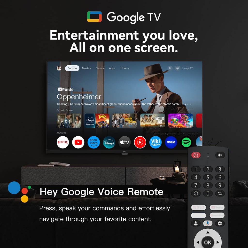 32-inch Smart TV HD 720p with Google TV U624