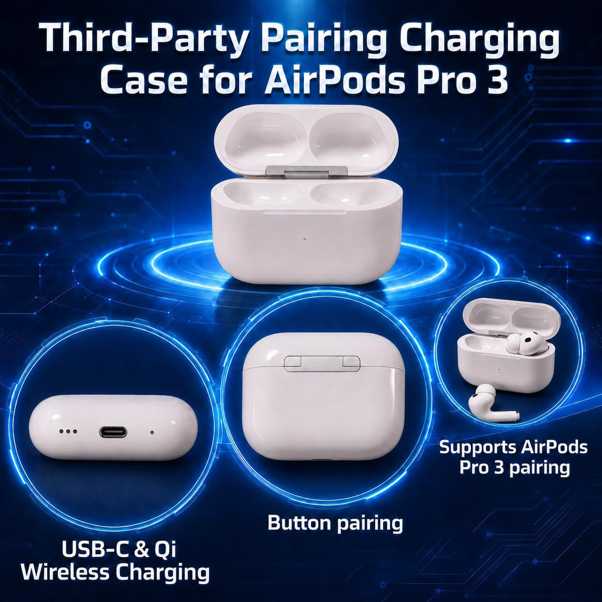 Charging Case Replacement for AirPods Pro 3rd Generation A8818