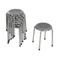 Grey 8-Piece Stackable Stool Seating Set R725
