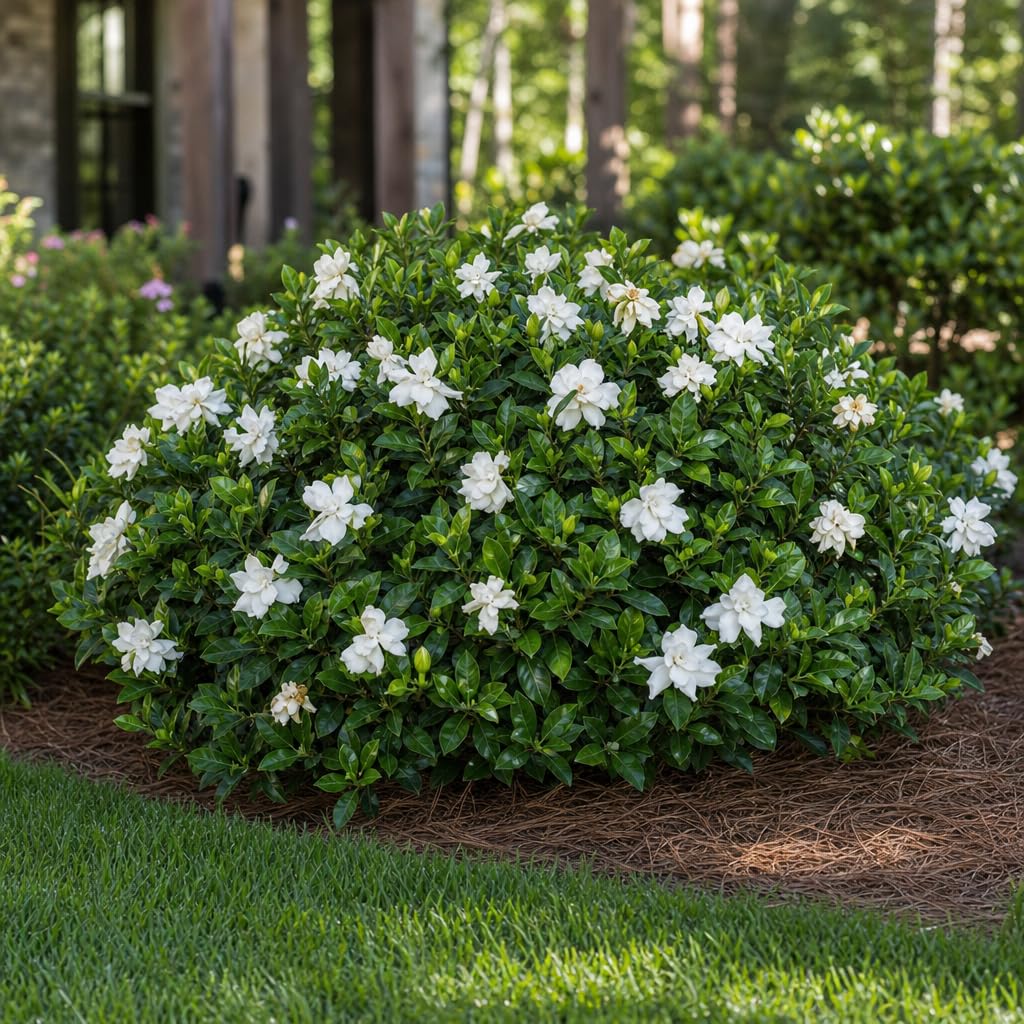 2 Extra Large 3 Gallon Frostproof Gardenia Jasminoides Fragrant Evergreen Shrub D9248