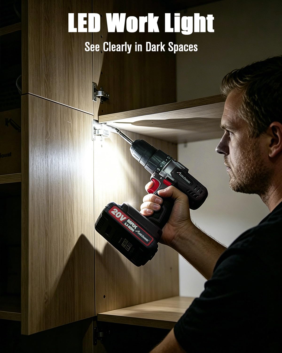 20V Cordless Electric Drill Set W450330