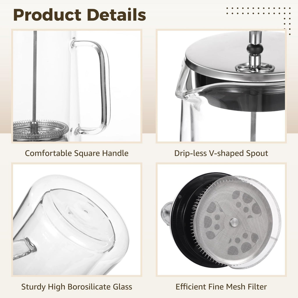 33.8 Oz Insulated Double Wall Tea Maker with Fine Mesh Filter O455239