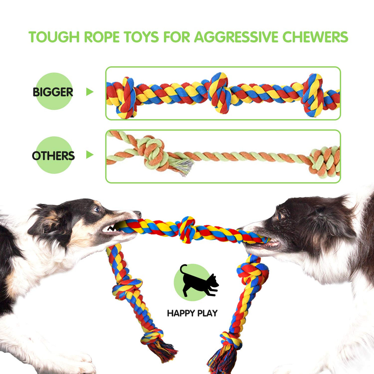 9 Pack Dog Rope Toys J630698