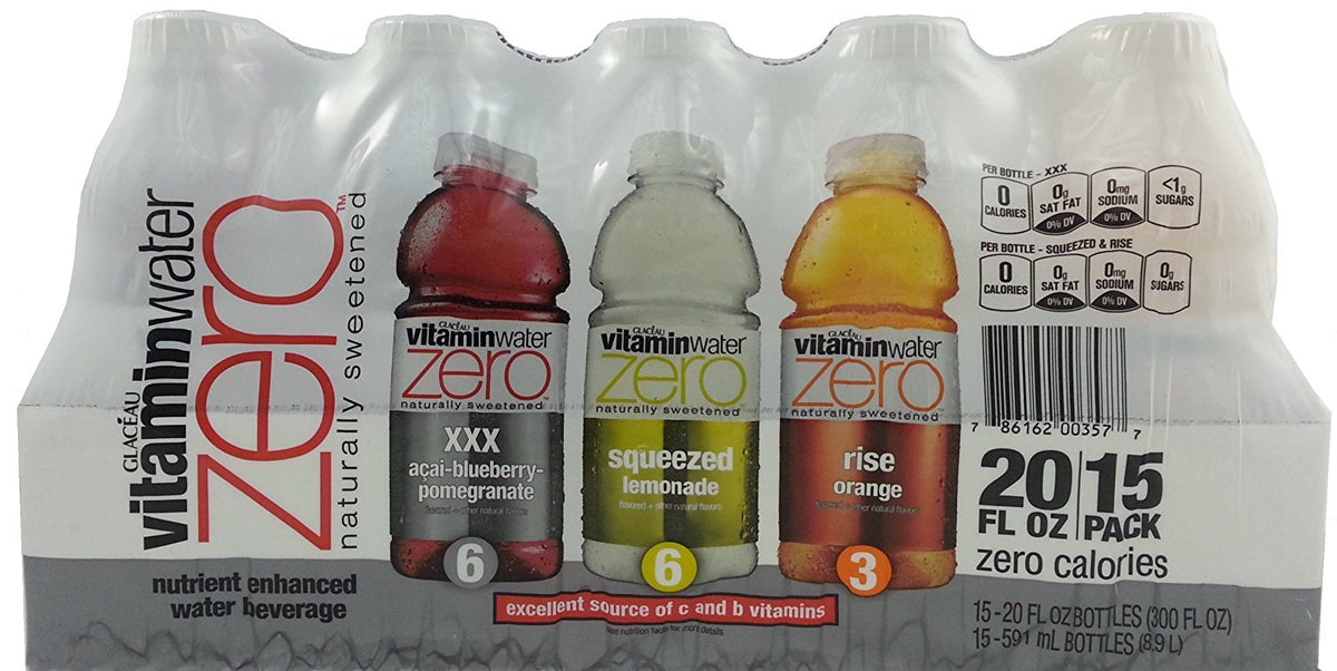 Vitamin Water Zero Variety Pack 15/20 Oz Btls W832