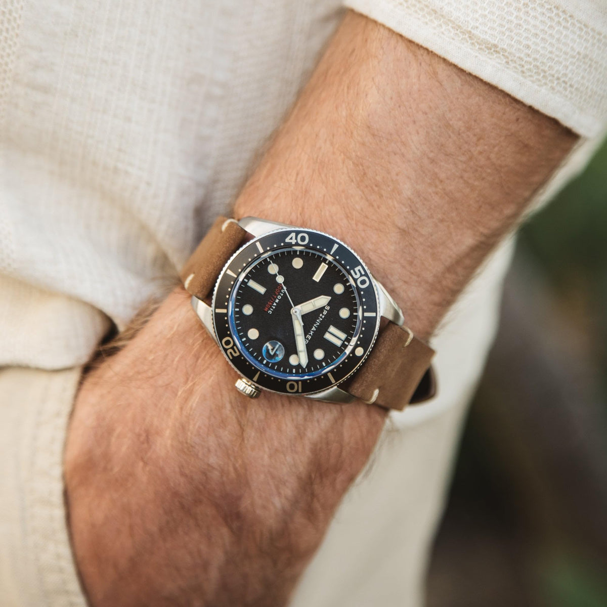Men's Automatic Dive Watch 40mm Stainless Steel 150m R323