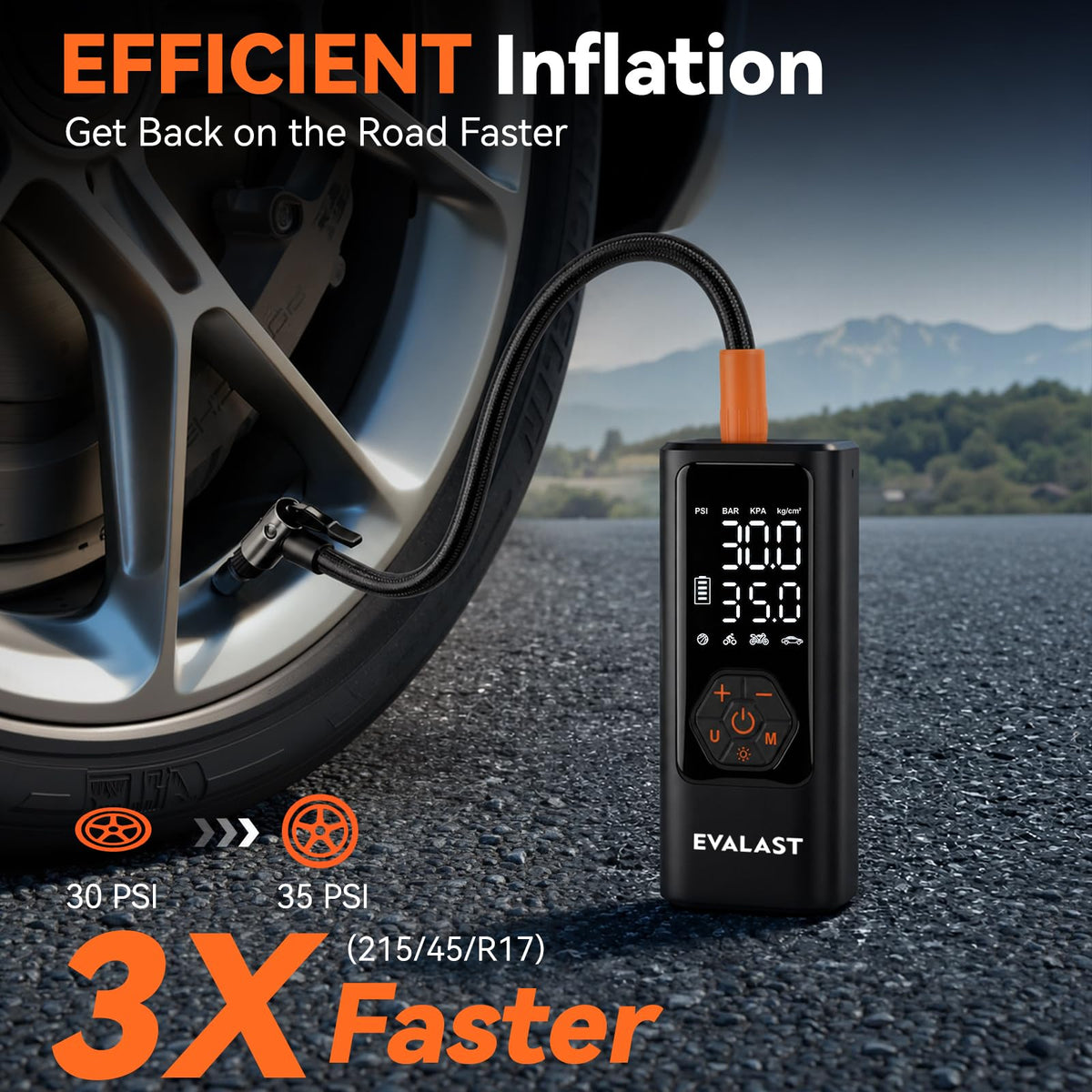 Portable Air Compressor 150 PSI Cordless Tire Inflator L60465