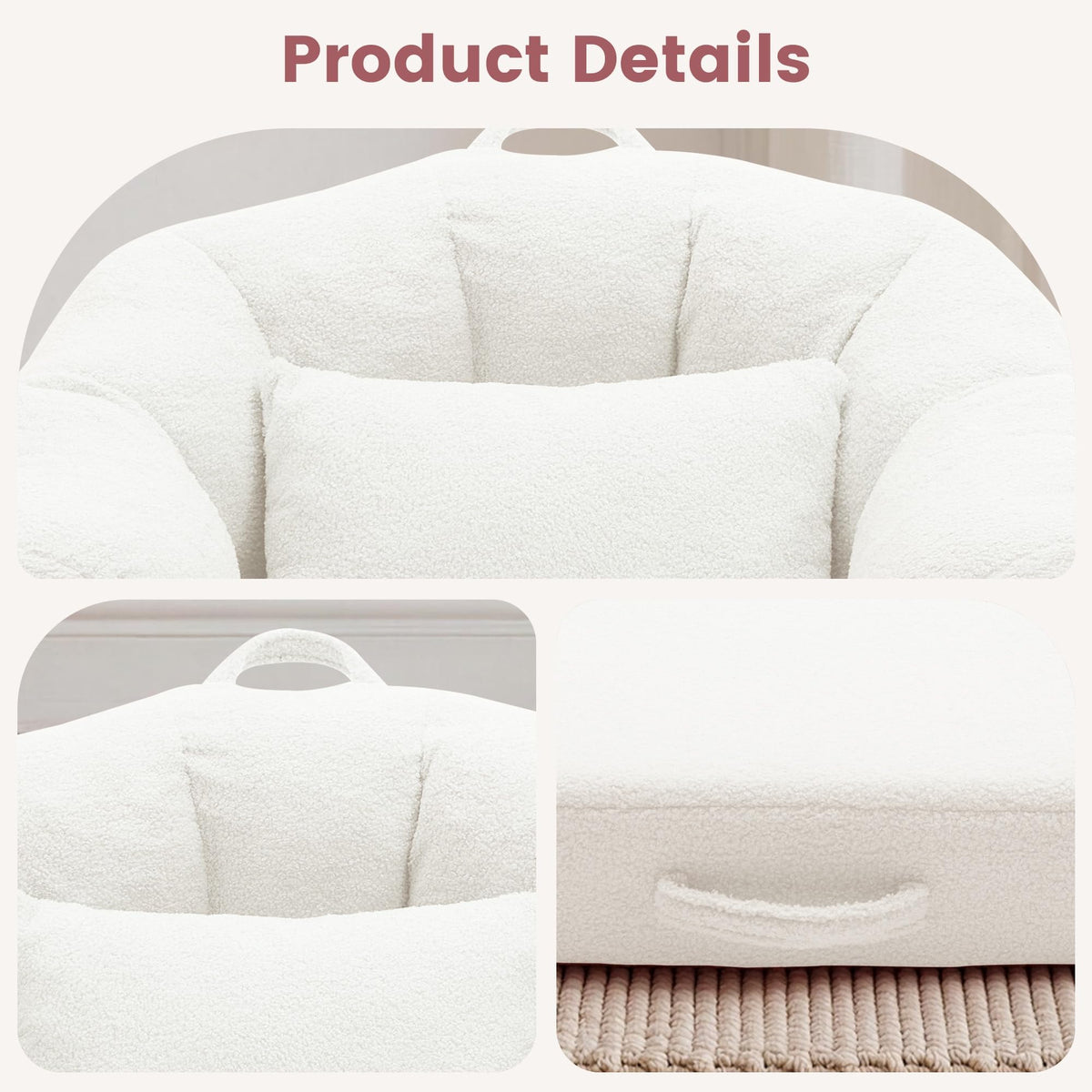 Beige 2 in 1 Convertible Sleeper Sofa Bed V1463