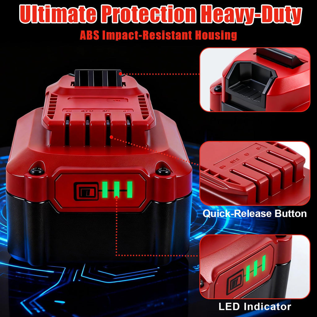 20V 8.0Ah Lithium ion Replacement Battery 2 Piece A820871