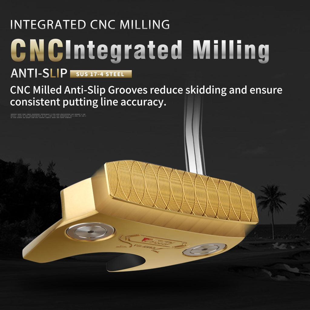 CNC-Milled Low-CG Golf Putter with Alignment Line & Oversized Grip Q186551