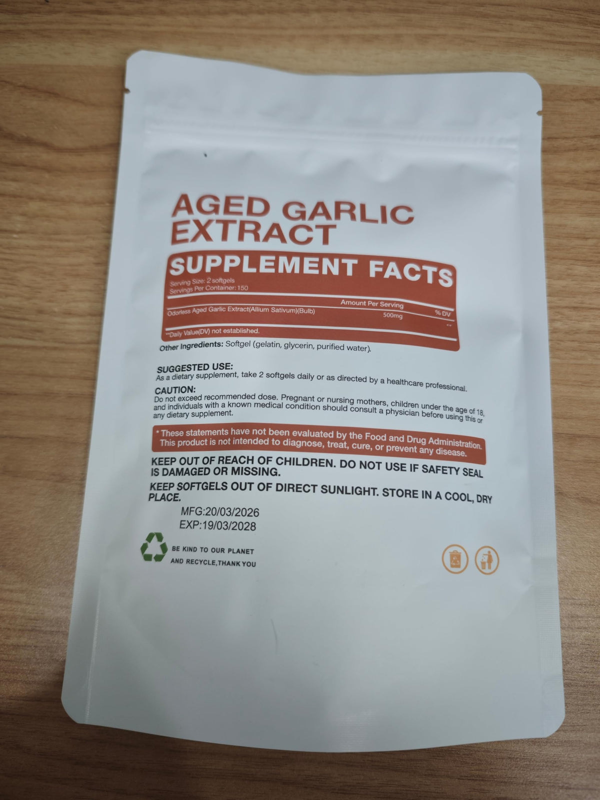 Aged Garlic Extract 300 Softgels N81197