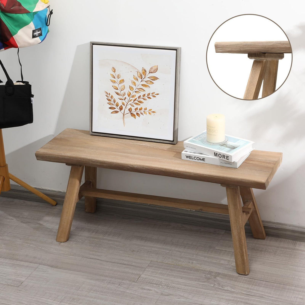 39" Solid Wood Bench O11644