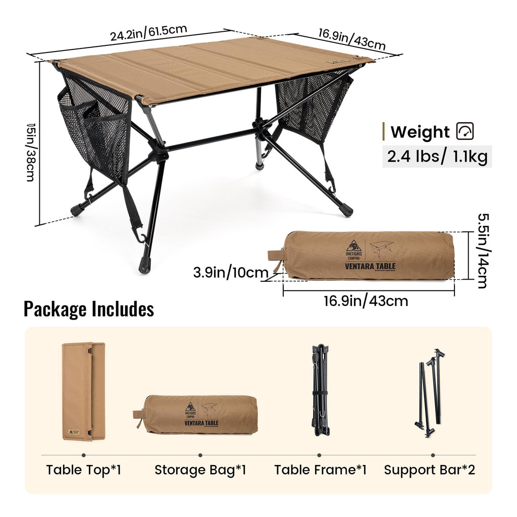 Ultralight Foldable Camping Table 2.4 lbs Y272050