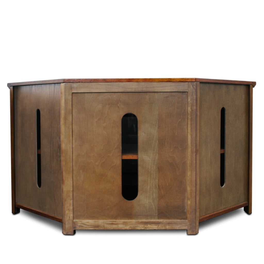 Mission Oak Corner TV Stand G85737