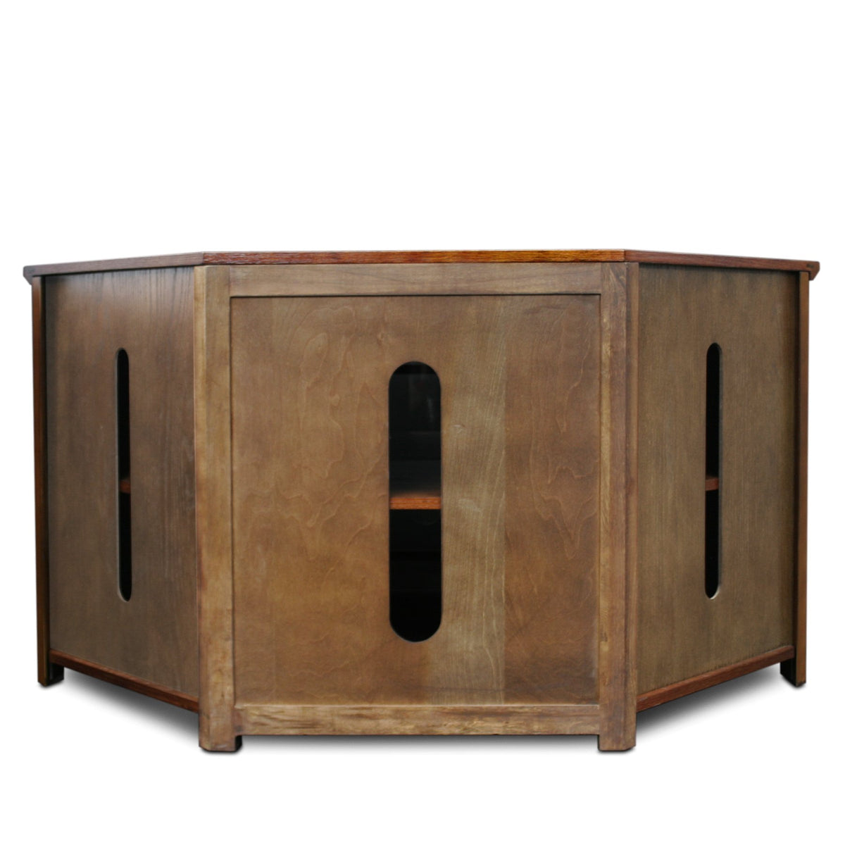 Mission Oak Corner TV Stand G85737