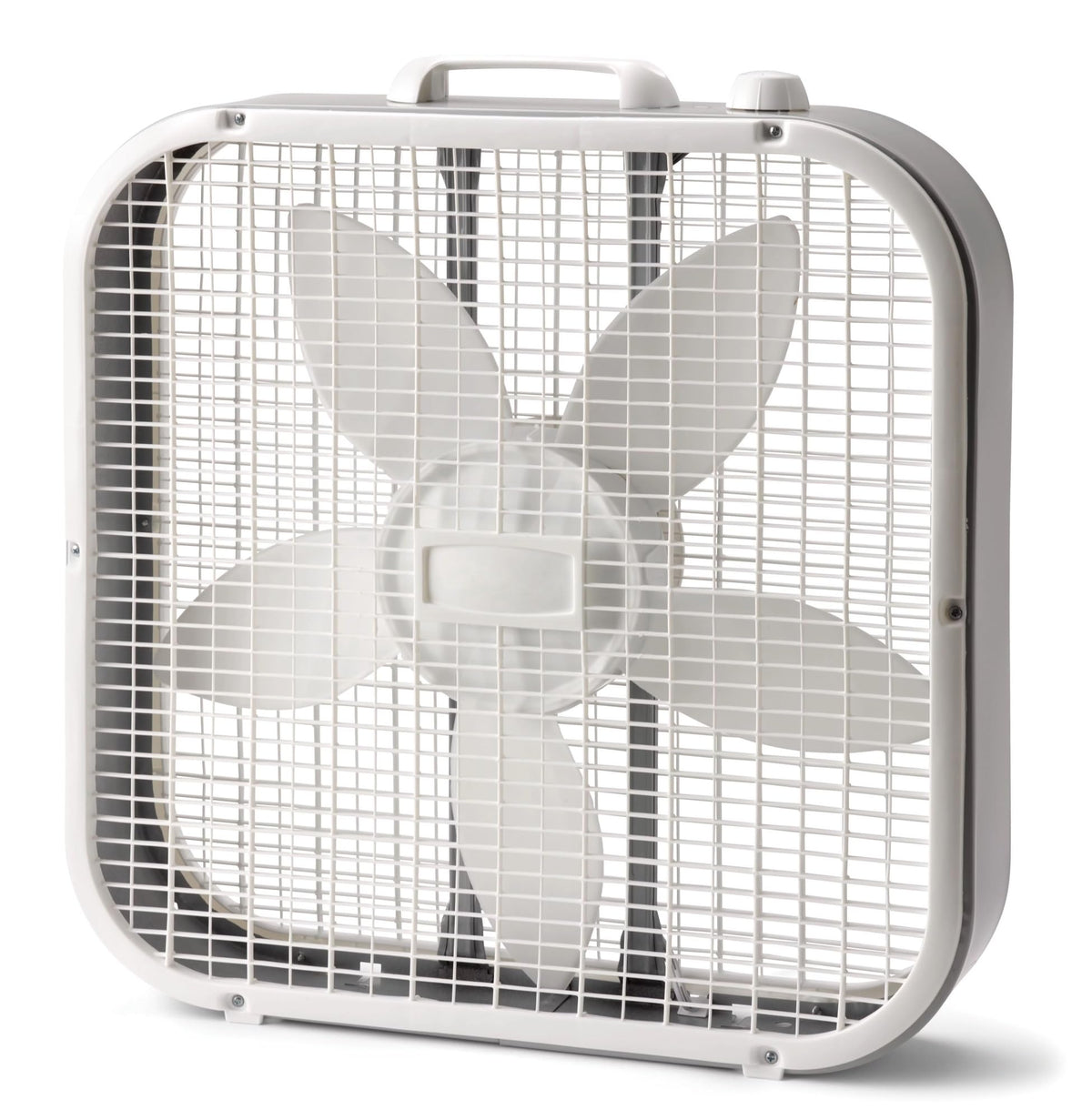 20" Weather Resistant Box Fan, 3-Speeds, White Q421