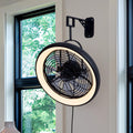 Wall Mounted Fan with Lights, 20” 6 Speeds Reversible Dimmable O6112