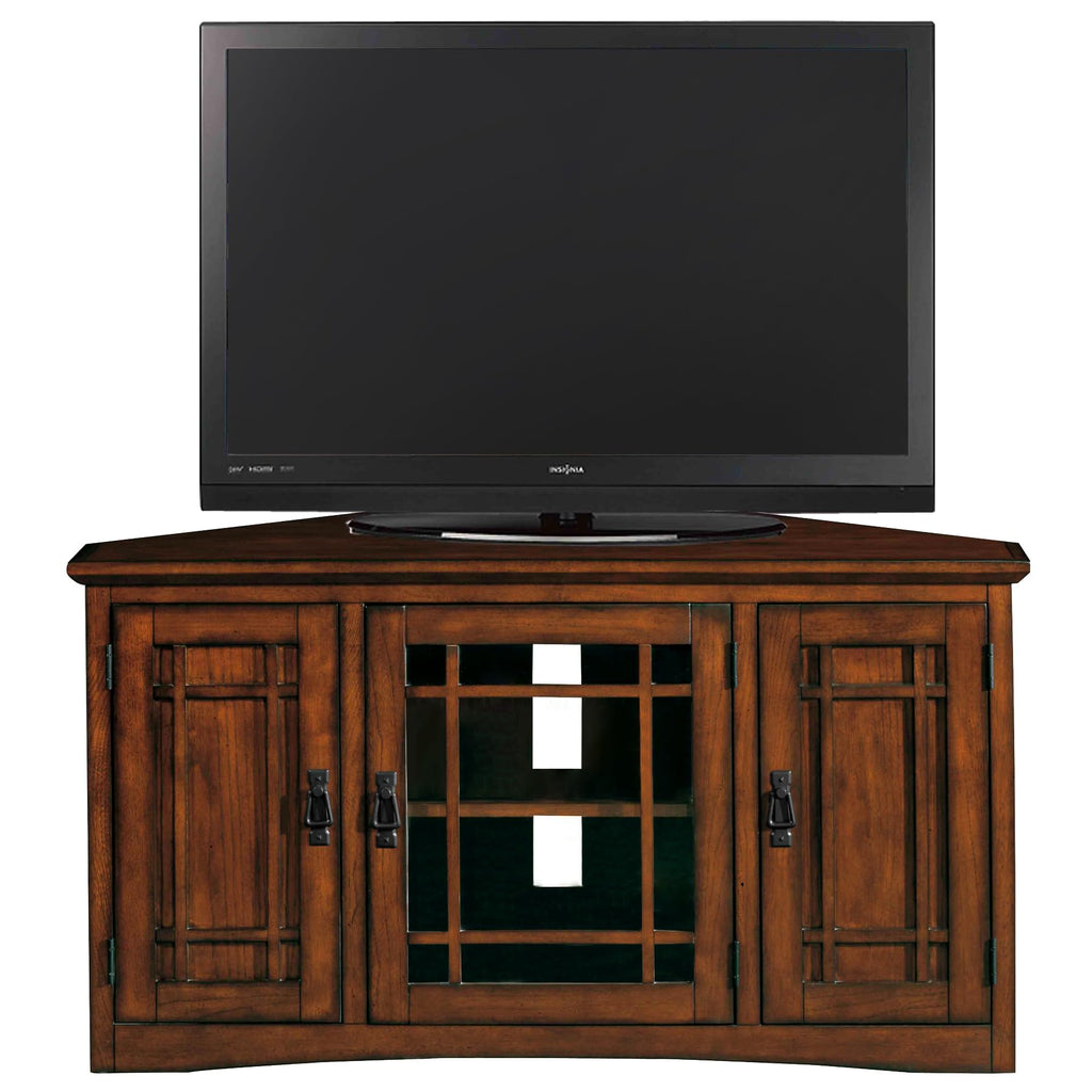 Mission Oak Corner TV Stand G85737