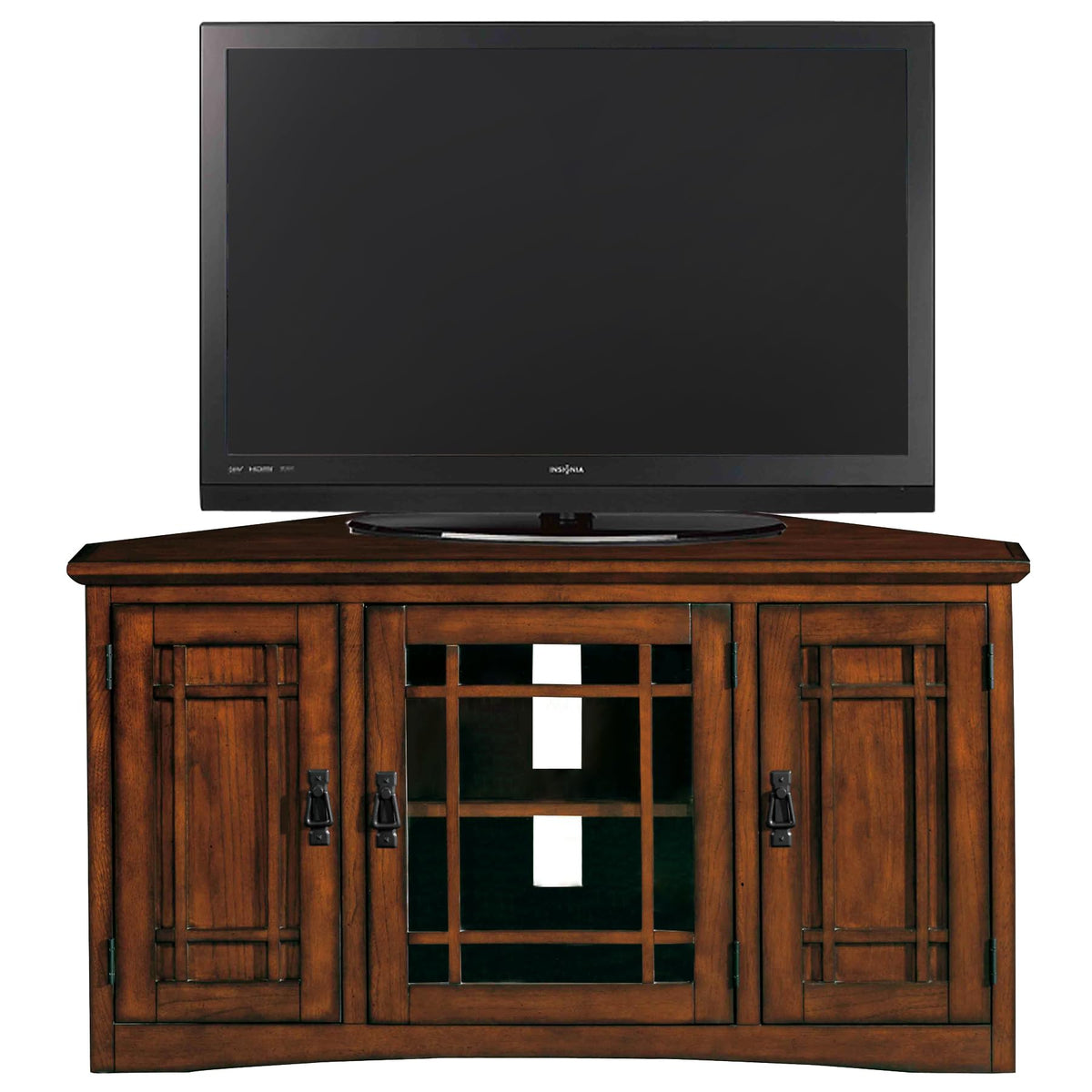 Mission Oak Corner TV Stand G85737