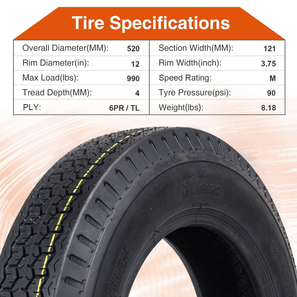 12 Trailer Tires Set of 2 I456376