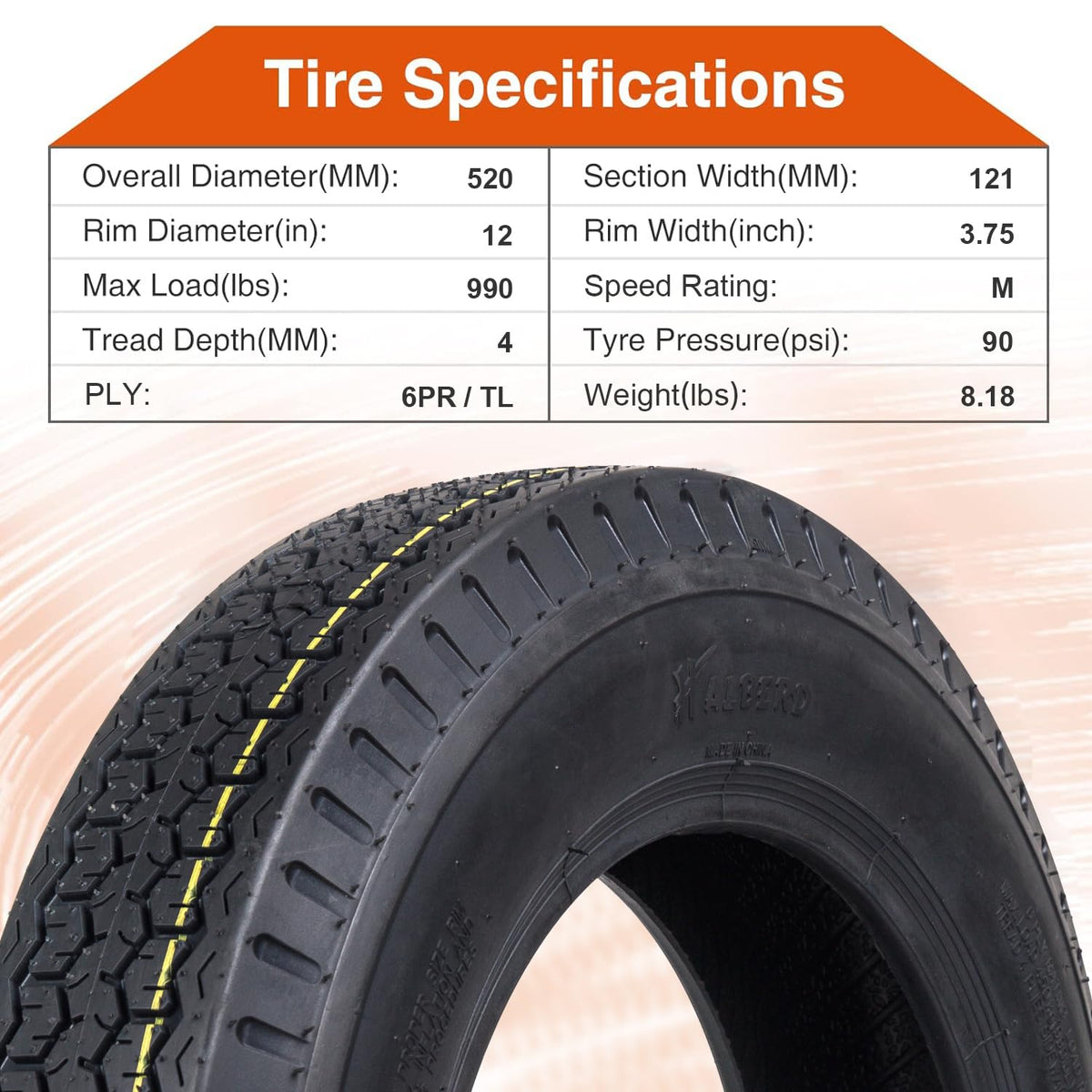 12 Trailer Tires Set of 2 I456376