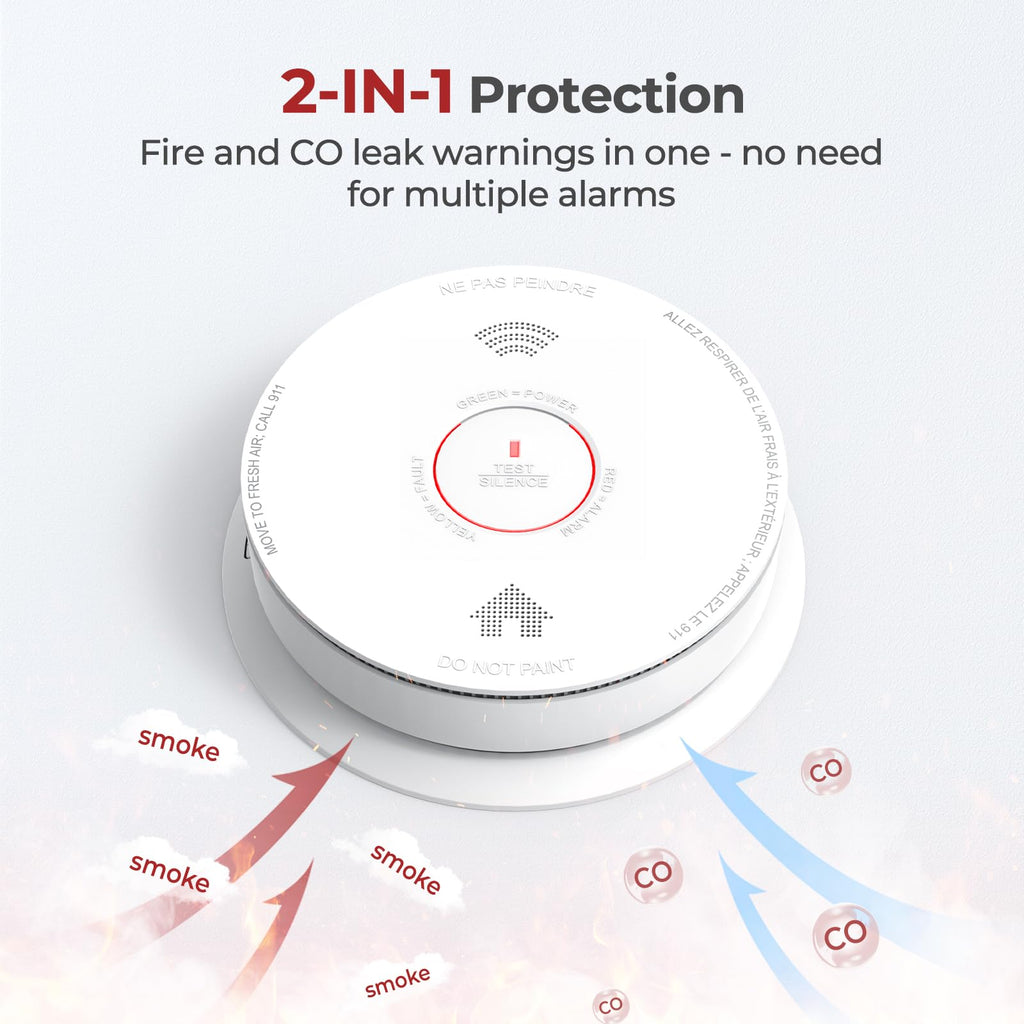 Smoke and Carbon Monoxide Detector Combo 1 Pack K858