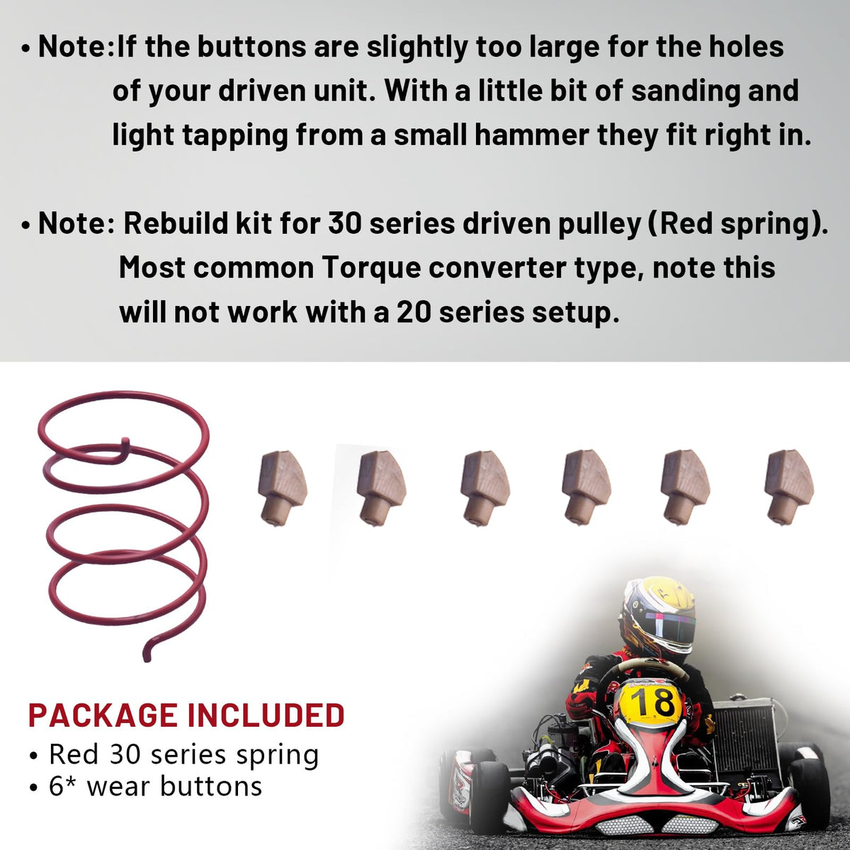30 Series Torque Converter Driven Pulley Rebuild Kit A1841