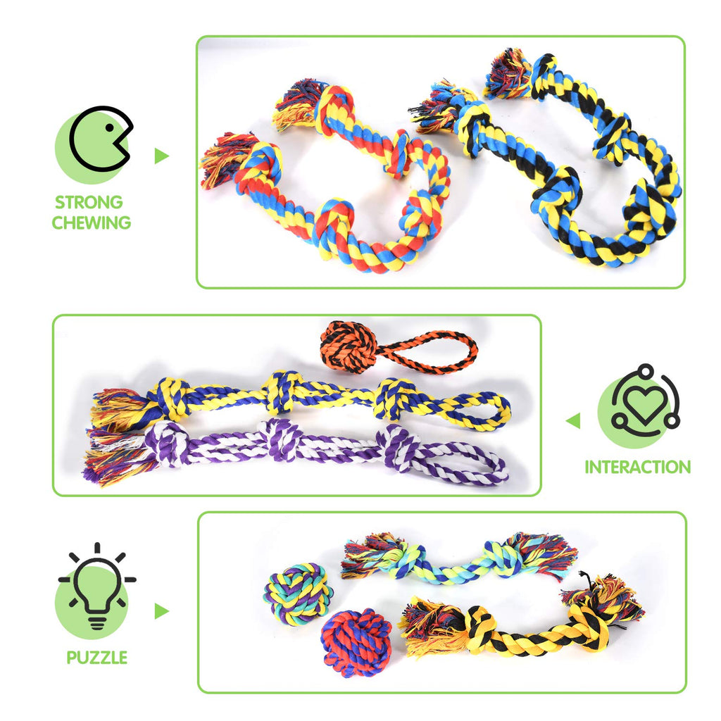 9 Pack Dog Rope Toys J630698