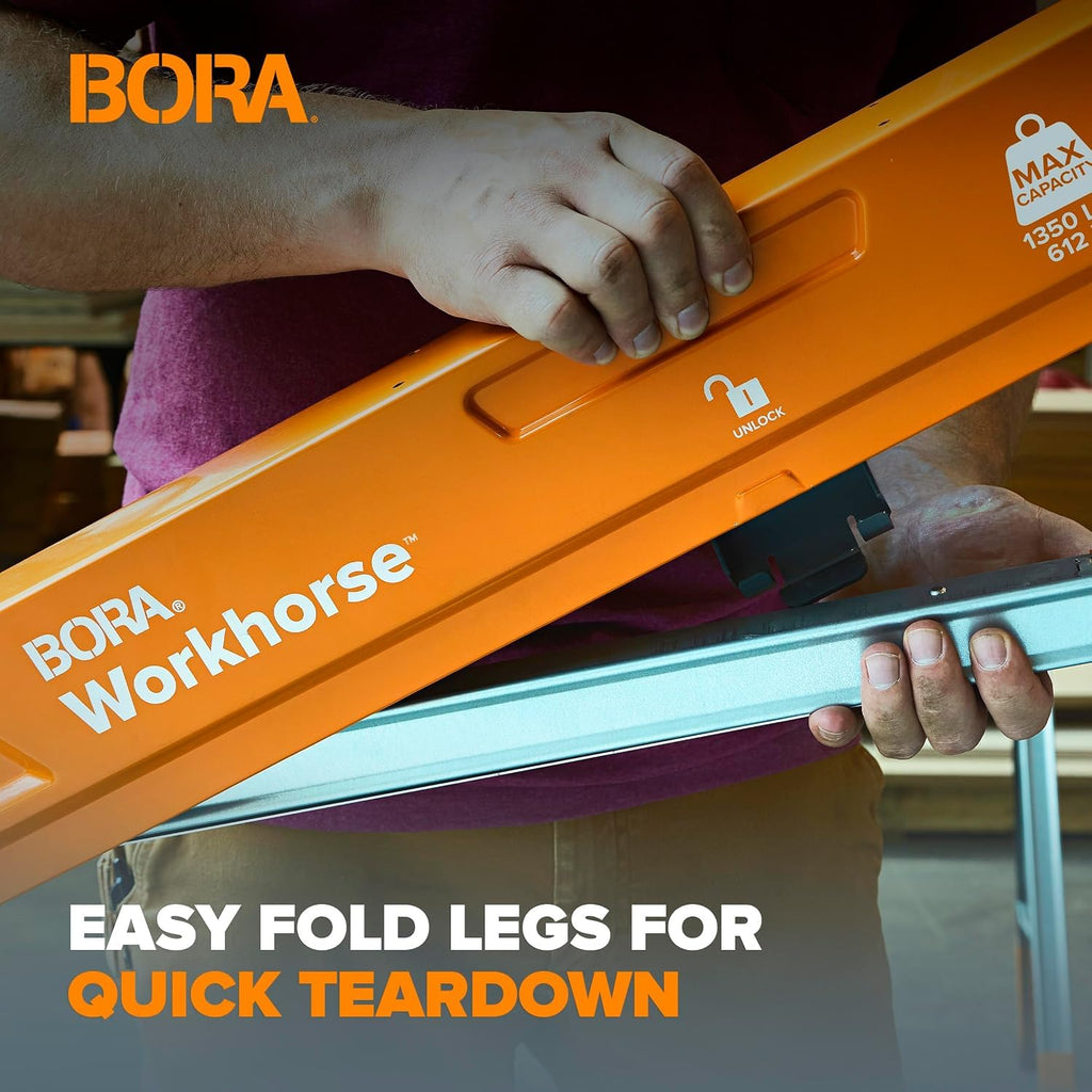 2 Pack Folding Heavy Duty Metal Sawhorse Q824781
