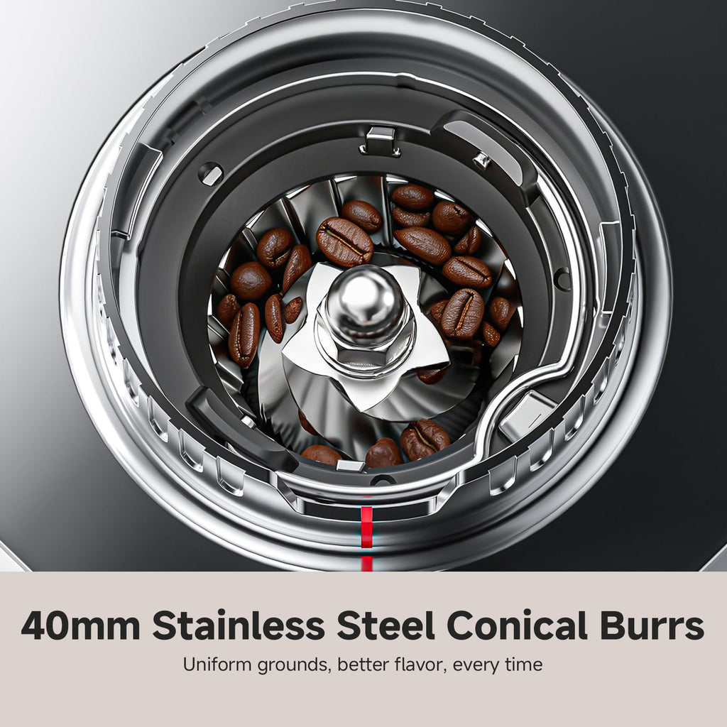 Conical Burr Coffee Grinder with 45 Grind Settings T803
