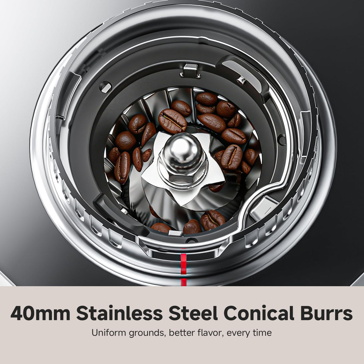 Conical Burr Coffee Grinder with 45 Grind Settings T803