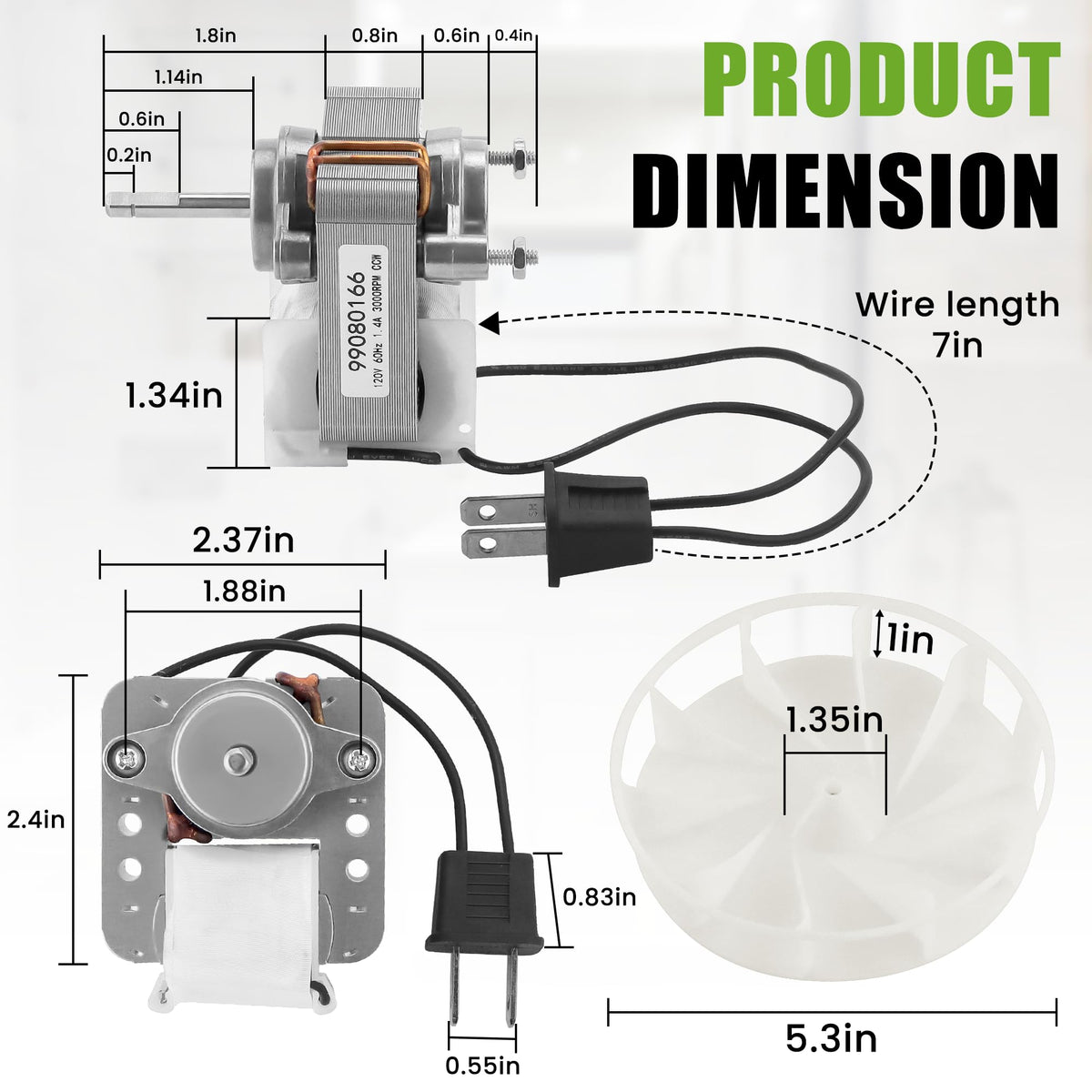 Bath Fan Motor X150893