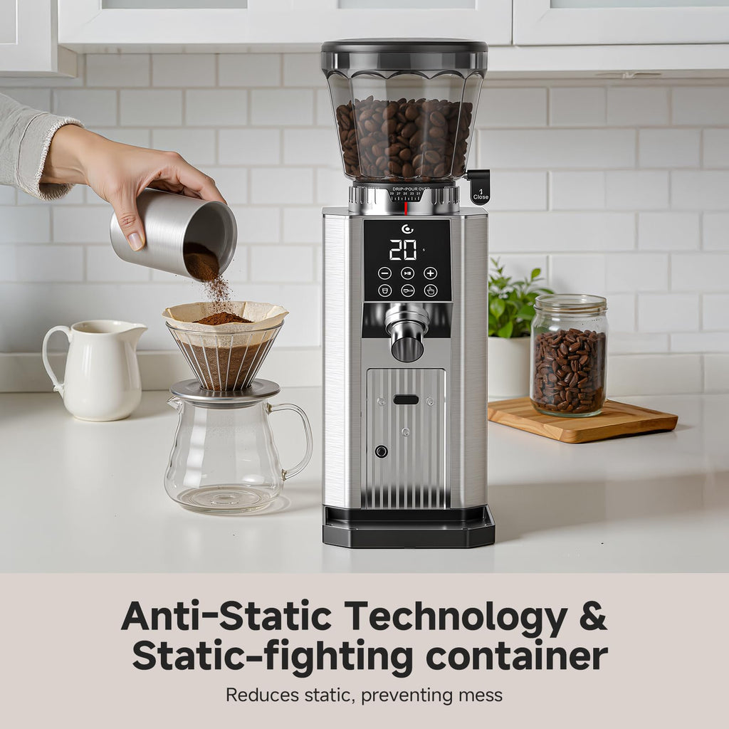 Conical Burr Coffee Grinder with 45 Grind Settings T803