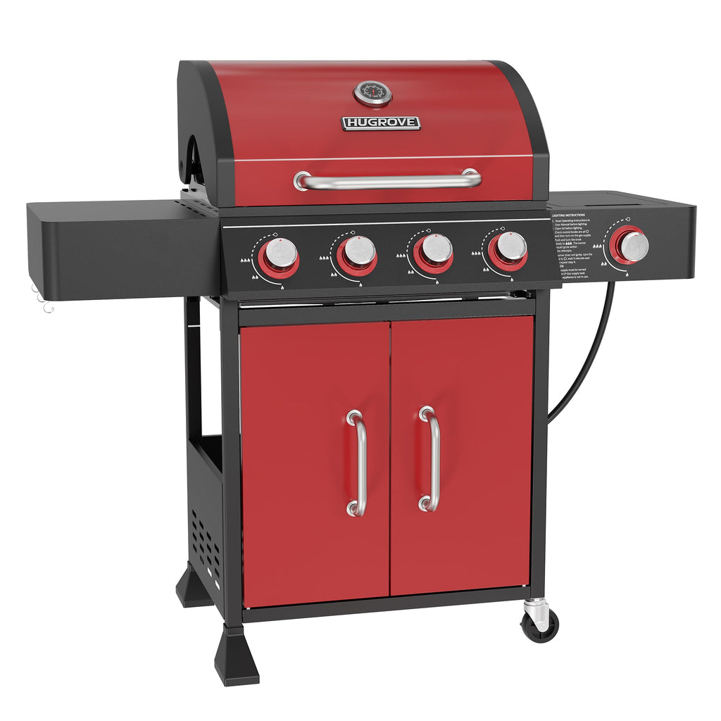 4 Burner Propane Gas Grill with Side Burner O29299