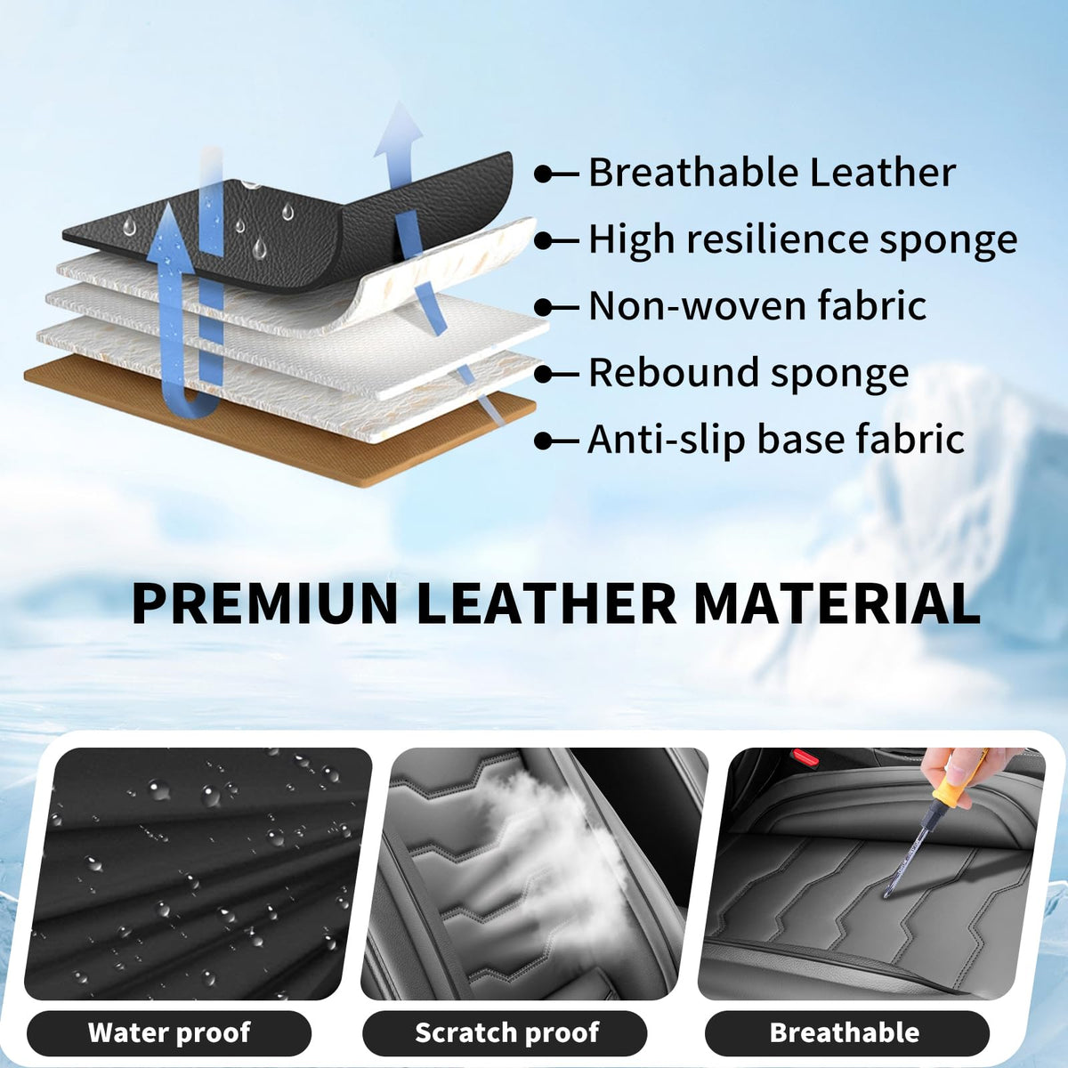 Black Car Seat Covers X405091