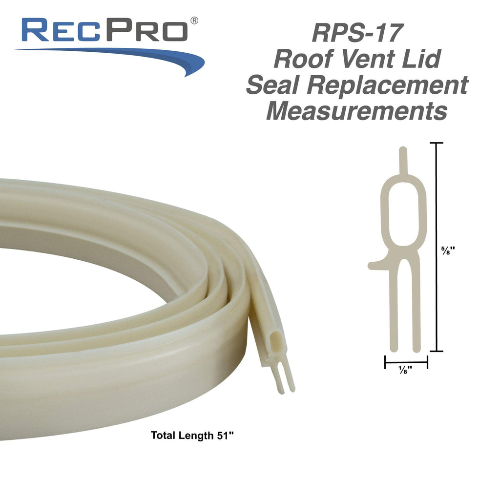 White Vinyl RV Roof Vent Seal 1 Pack Y144537