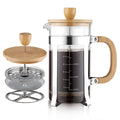 34 oz French Press Coffee Maker with Bamboo Lid N357124