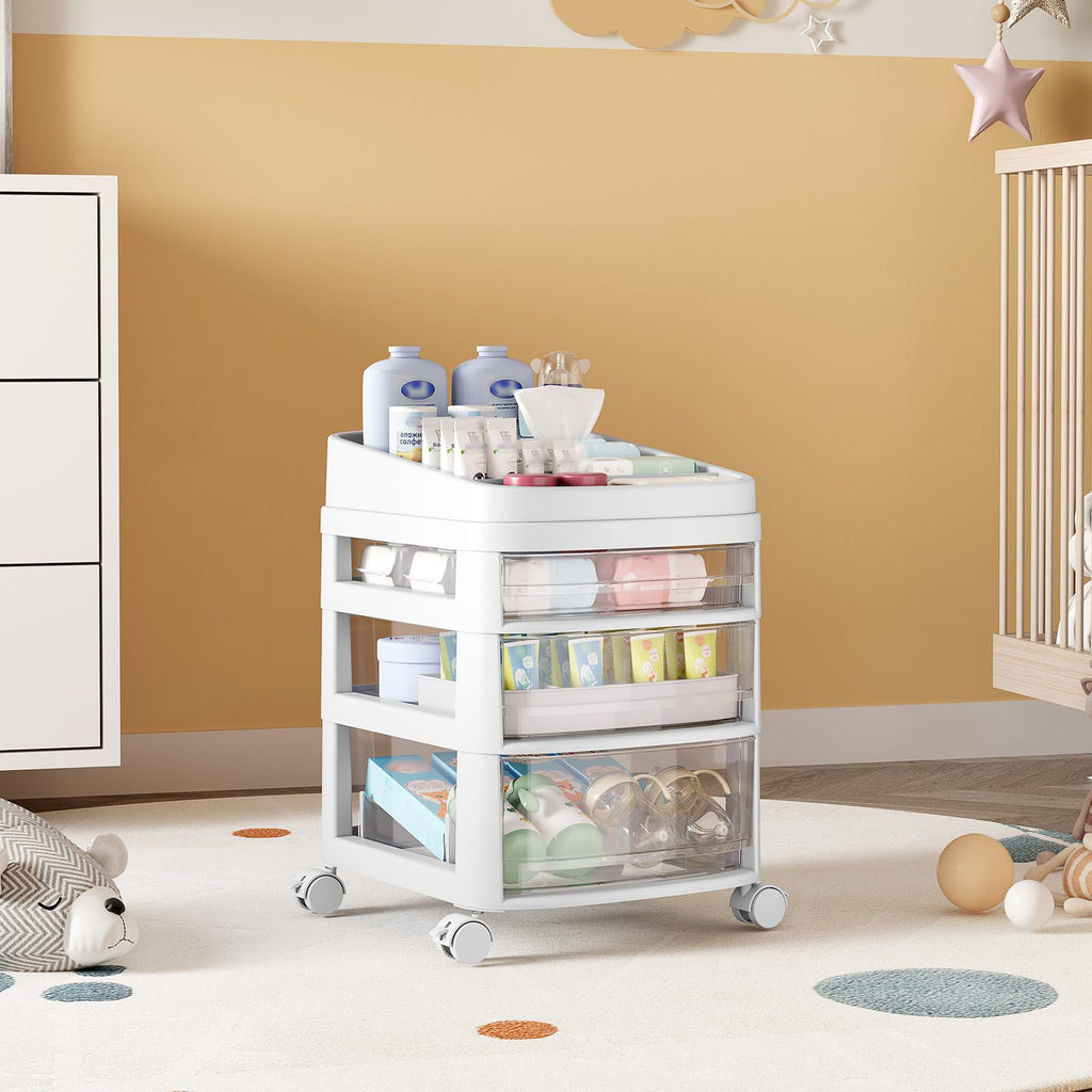Rolling Cart with 3 Drawers D34106