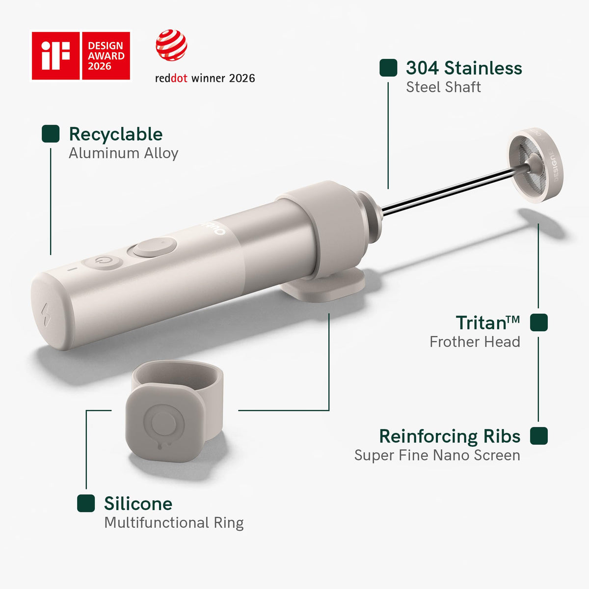 Handheld Rechargeable Milk Frother E52323