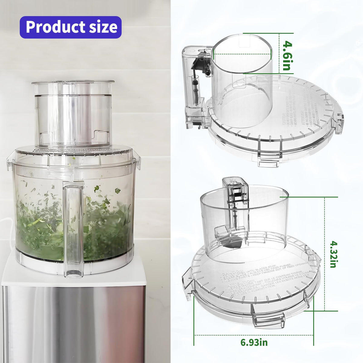 Food Processor Work Bowl Lid Z39943