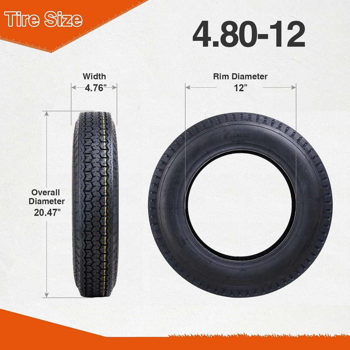 12 Trailer Tires Set of 2 I456376