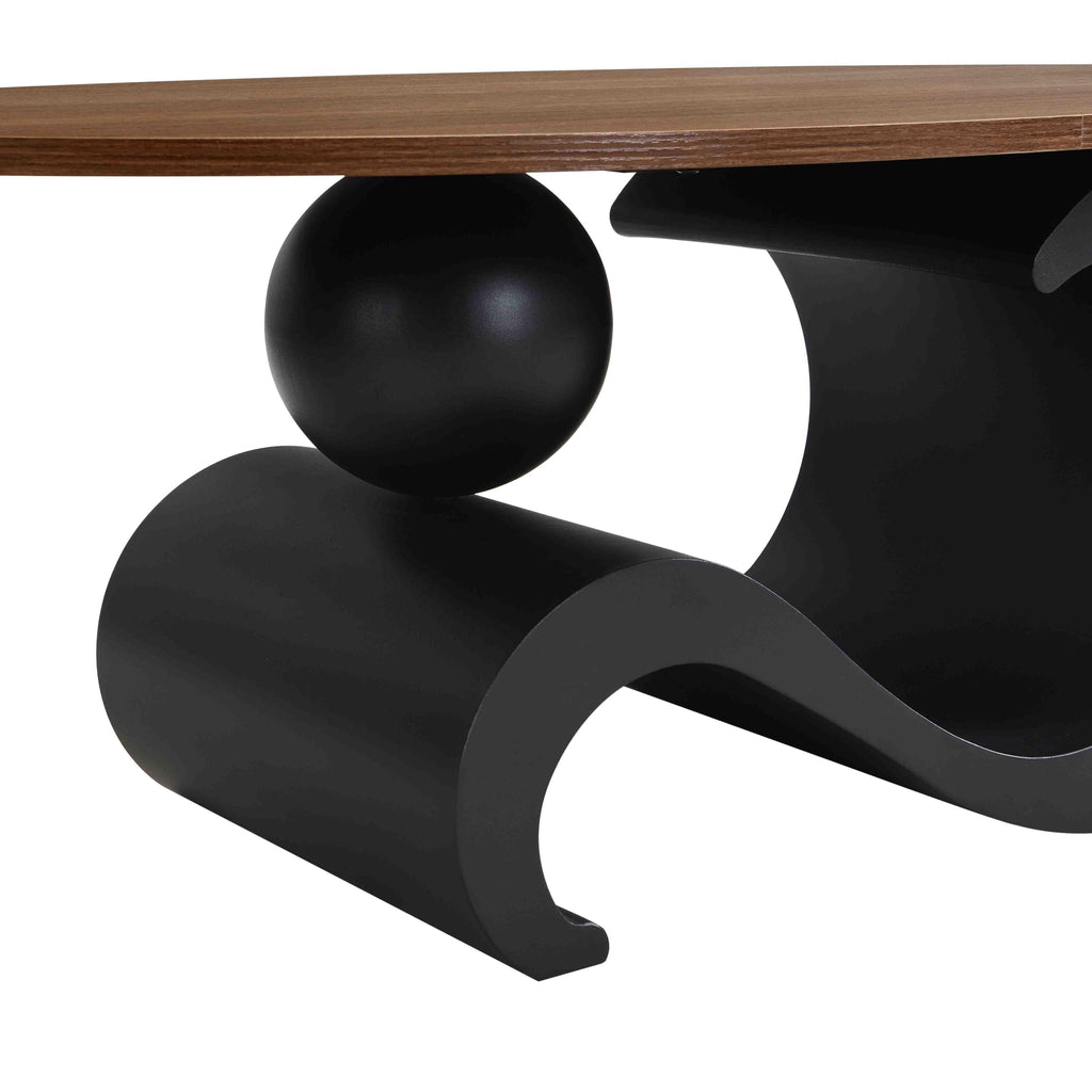 Black Walnut Coffee Table Set of 2 E3453