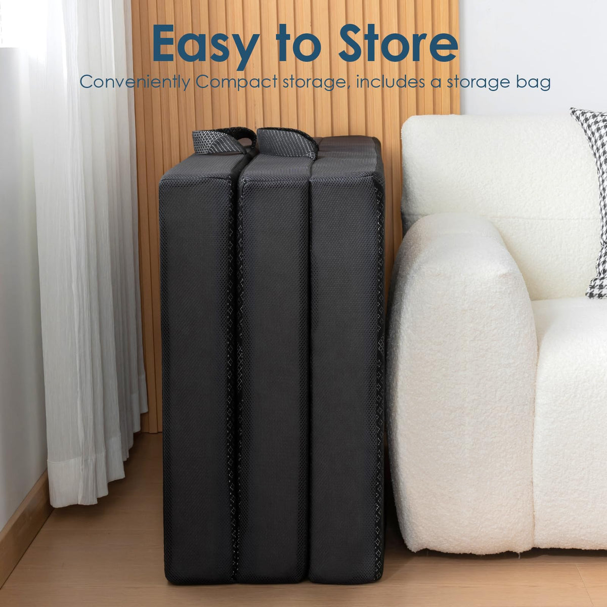 Foldable Memory Foam 6 inch Queen Mattress D113