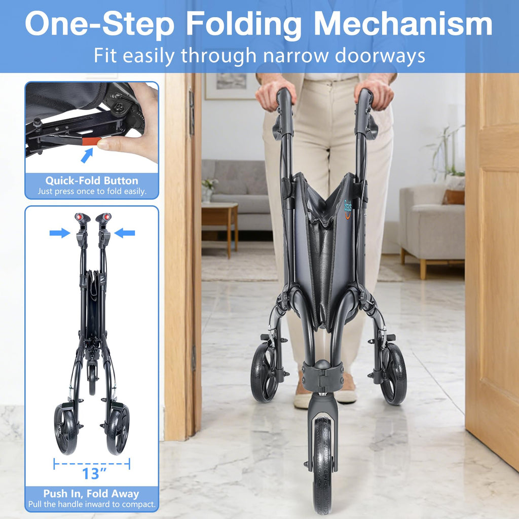 Lightweight Foldable 3 Wheel Walker R535
