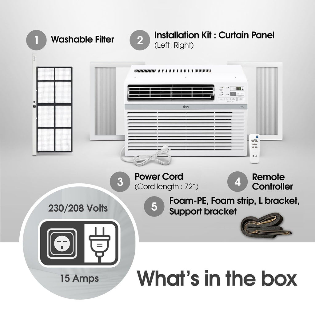 18,000 BTU White Window Air Conditioner M349810