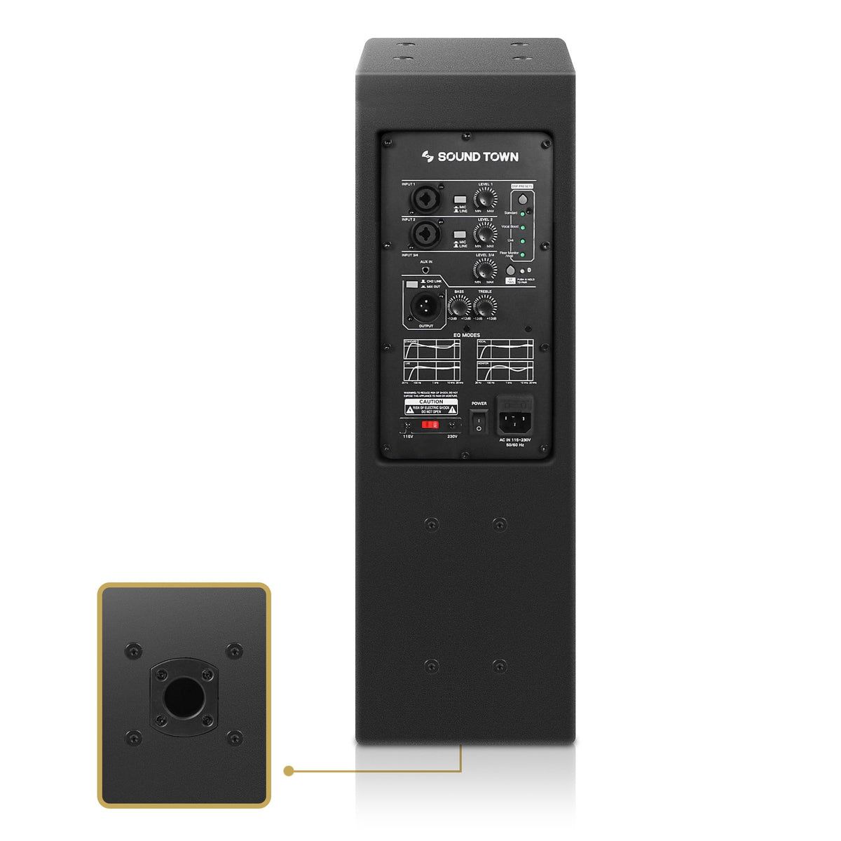 Powered PA System with 18" Subwoofer and Column Array Loudspeaker F8499