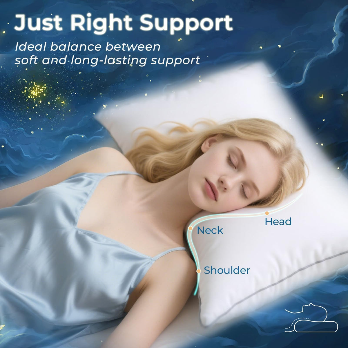 King Size Down Alternative Pillows Set of 2 W667