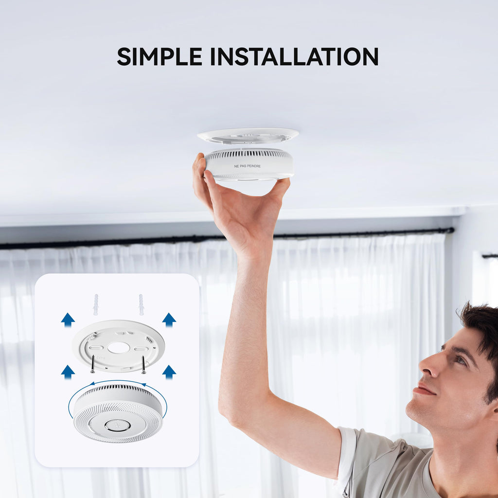 Smoke and Carbon Monoxide Detector 10-Year Battery 1 Pack O725