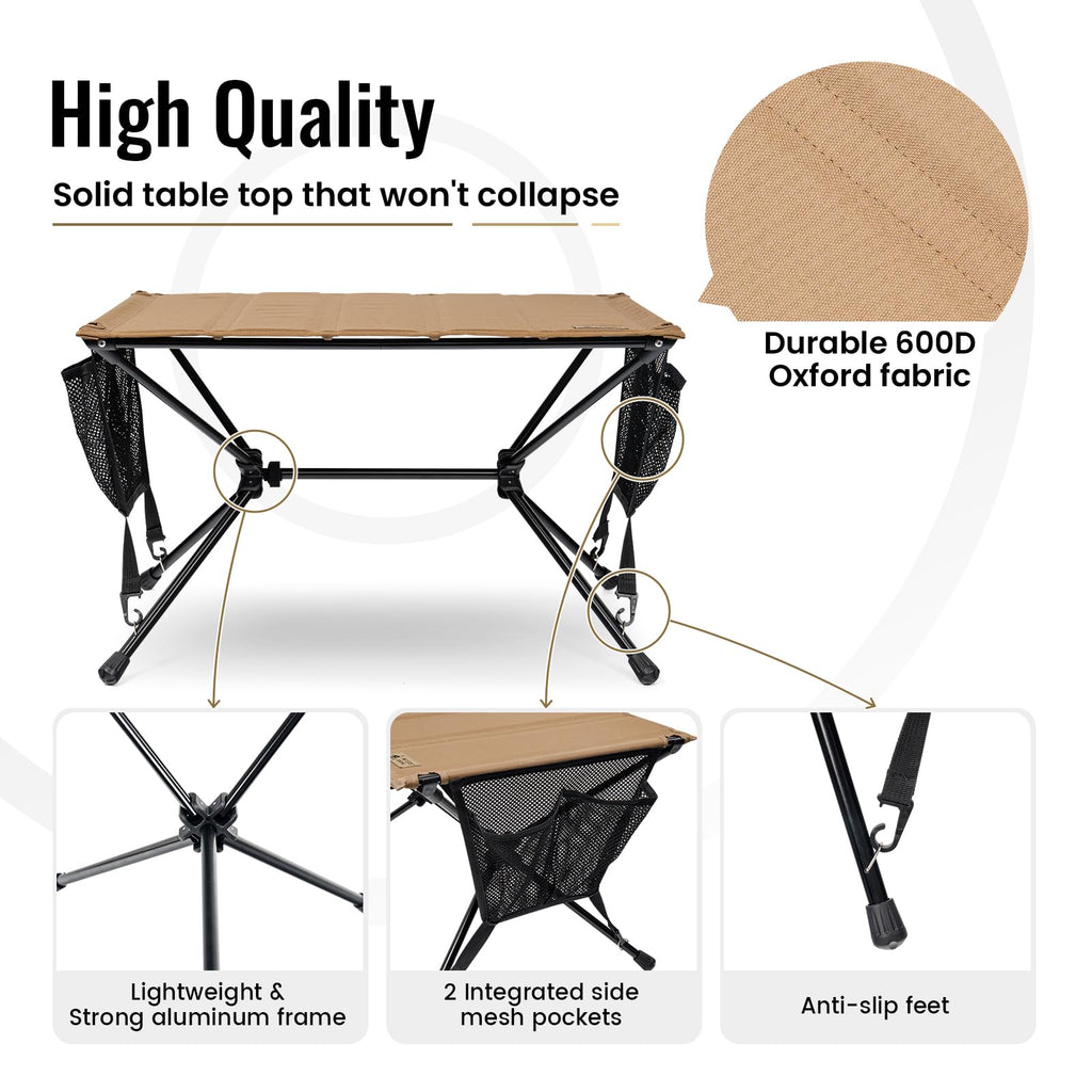 Ultralight Foldable Camping Table 2.4 lbs Y272050